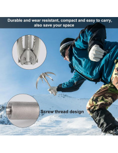 Gancho de Grappling Ruipoo Plegable 4 Garras 500 kg 2