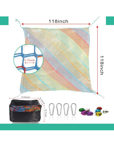 Red de Carga HOEE 2.99m x 2.99m para Parque Infantil