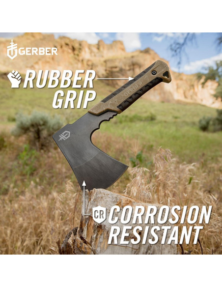 Hacha de Mochila Gerber Gear 8.89 cm con Funda Nylon