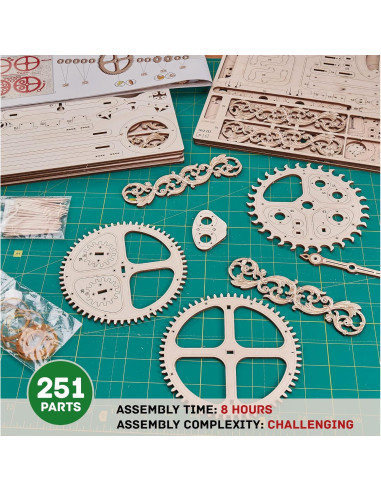 Reloj de Péndulo de Madera Wood Trick - Rompecabezas 3D