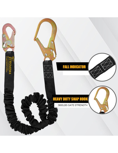 Lanyard de Seguridad TT TRSMIMA con Amortiguador 1.83 m