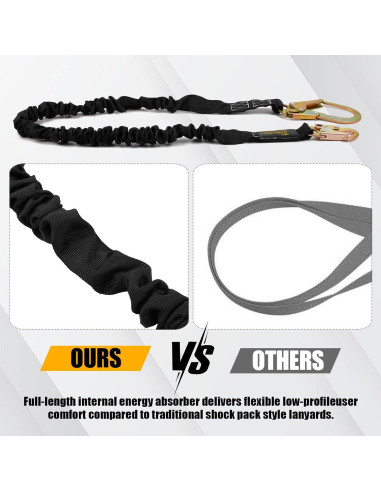 Lanyard de Seguridad TT TRSMIMA con Amortiguador 1.83 m