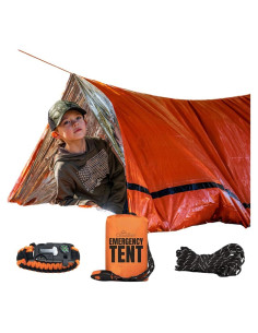 Tienda de Emergencia CloudTen para 2 Personas - Naranja