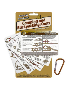 Tarjetas de Nudos Impermeables ReferenceReady 22 Nudos Camping