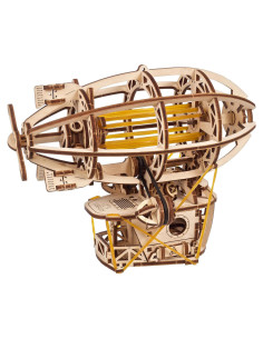 Rompecabezas 3D UGEARS Aeronave Steampunk 170 Piezas