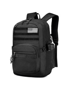 Mochila Táctica Militar Wotony 25L Negra con Sistema Molle