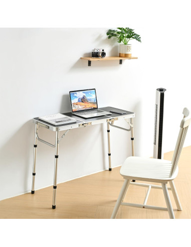 Mesa de Picnic Plegable YihuiKo Yi-3 Negra 3 Alturas Ajustables