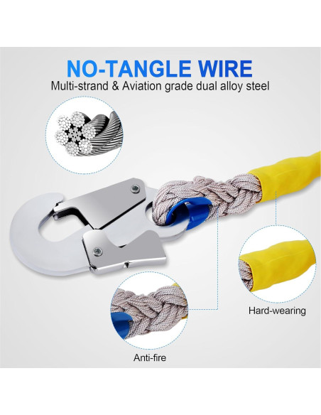 Detector de Caídas Encreese 5,18m Doble Bloqueo Acero