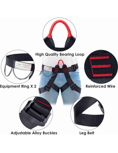 Cinturón de Escalada HandAcc Z-Y Unisex 50-114 cm
