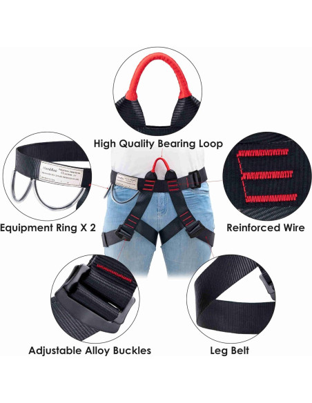 Cinturón de Escalada HandAcc Z-Y Unisex 50-114 cm