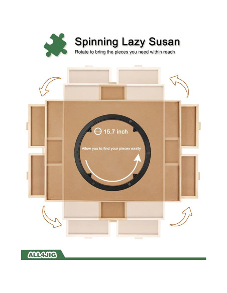 Mesa de Rompecabezas ALL4JIG 1500 Piezas con 6 Cajones