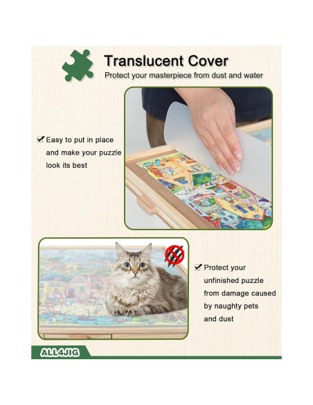 Mesa de Rompecabezas ALL4JIG 1500 Piezas con 6 Cajones