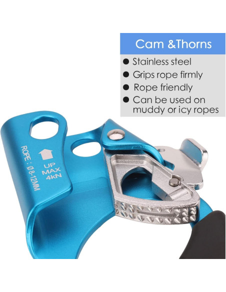 Ascensor de Mano Paliston para Escalada en Roca 8-12mm