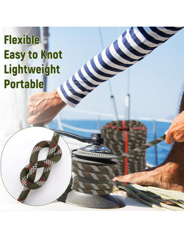 Cuerda de Arborista Caphremiel 30,48 m 1/2" Poliester Verde