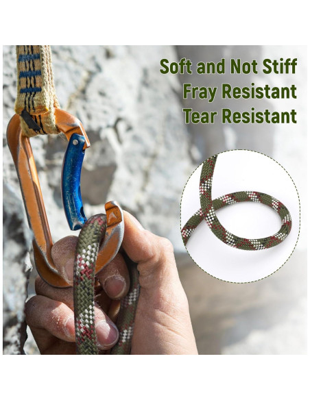 Cuerda de Arborista Caphremiel 30,48 m 1/2" Poliester Verde