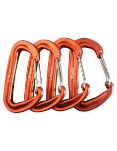 Carabineros L-Rover 12KN Aluminio 4PCS para Camping
