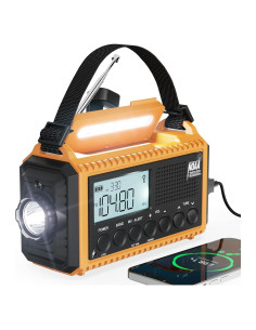 Radio Meteorológica de Emergencia Mesqool CR1009PRO Amarillo