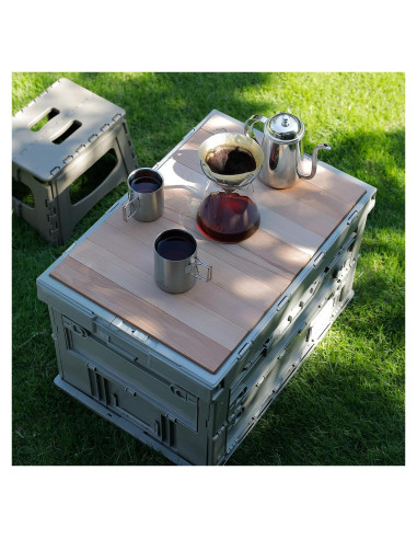 Caja de Almacenamiento Plegable SHIMOYAMA 75L Verde Celadón