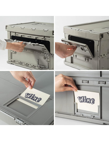 Caja de Almacenamiento Plegable SHIMOYAMA 75L Verde Celadón