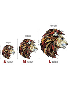 Rompecabezas de Madera EWA León Pequeño 80 Piezas 2