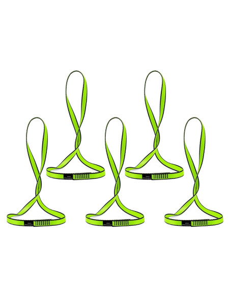 Cinta de Escalada AINIKEY 18mm 23KN Nylon Verde 60cm