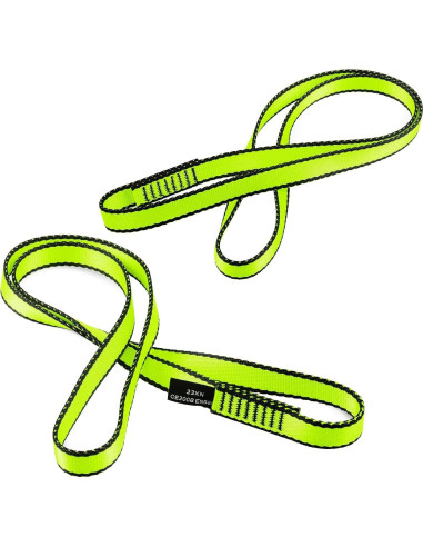 Cinta de Escalada AINIKEY 18mm 23KN Nylon Verde 60cm