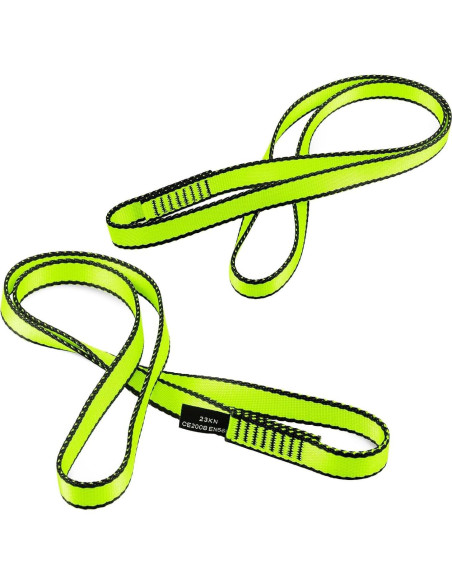 Cinta de Escalada AINIKEY 18mm 23KN Nylon Verde 60cm