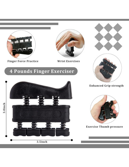 Kit de Entrenadores de Fuerza de Mano ZKFKJXOXO - 5 Piezas