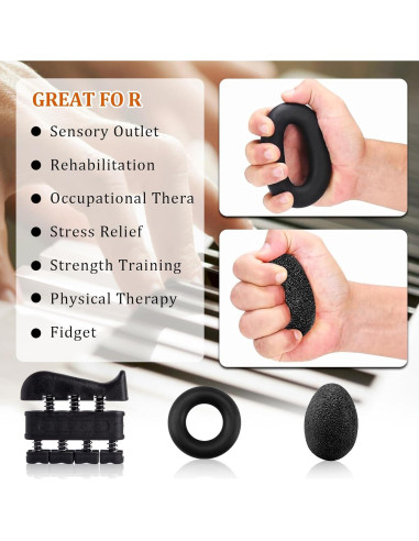 Kit de Entrenadores de Fuerza de Mano ZKFKJXOXO - 5 Piezas