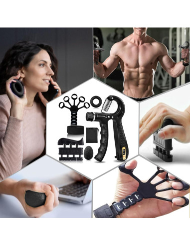 Kit de Entrenadores de Fuerza de Mano ZKFKJXOXO - 5 Piezas