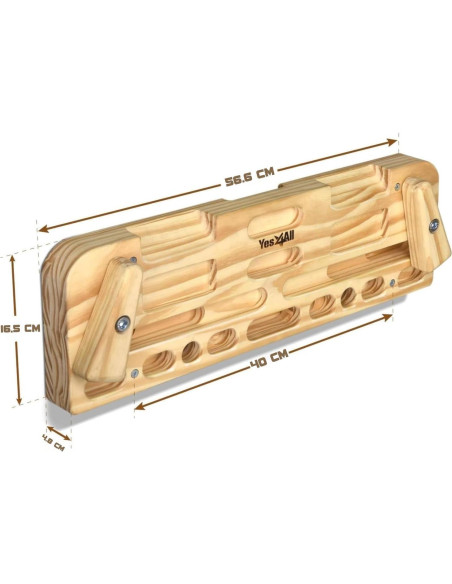 Yes4All Tabla de Escalada de Madera - Fortalece Dedos y Agarre