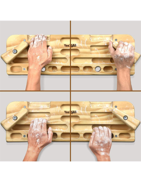 Yes4All Tabla de Escalada de Madera - Fortalece Dedos y Agarre
