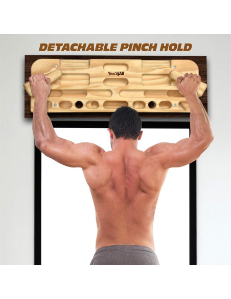 Yes4All Tabla de Escalada de Madera - Fortalece Dedos y Agarre