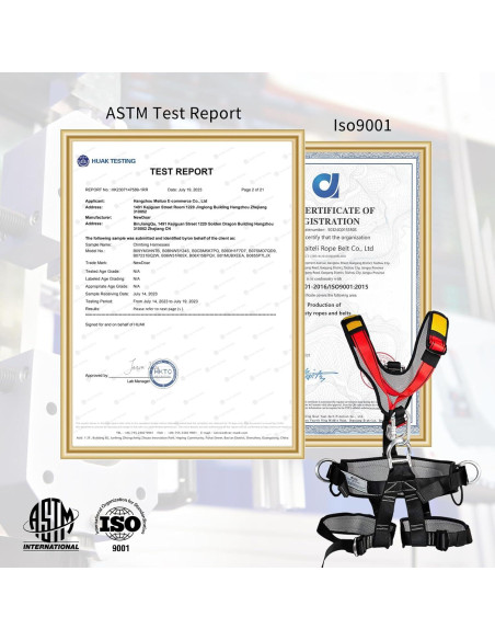 Arnés de Escalada NewDoar CE Ajustable 75-120 cm 22KN