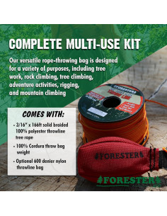 Kit de Línea de Lanzamiento Forester 50,29 m Cuerda 0,48 cm 2