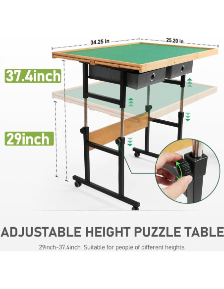 Mesa de Rompecabezas BuilderButler 1500 Piezas Ajustable