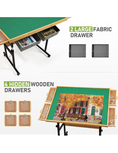 Mesa de Rompecabezas BuilderButler 1500 Piezas Ajustable