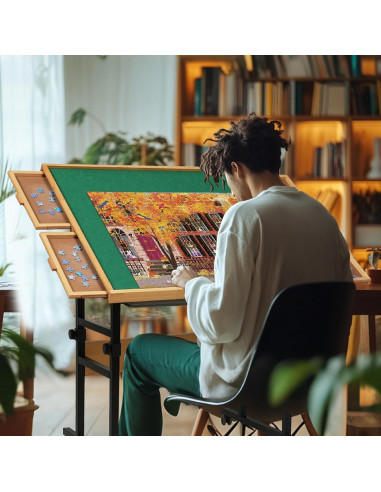 Mesa de Rompecabezas BuilderButler 1500 Piezas Ajustable