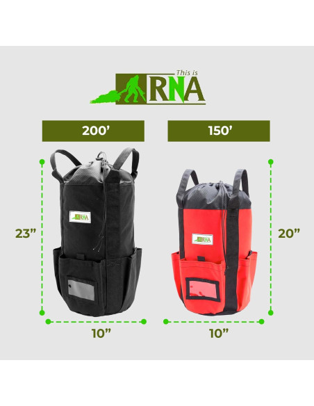 Bolsa de Almacenamiento de Cuerda Rock-N-Rescue 200m Amarillo