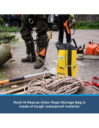 Bolsa de Almacenamiento de Cuerda Rock-N-Rescue 200m Amarillo