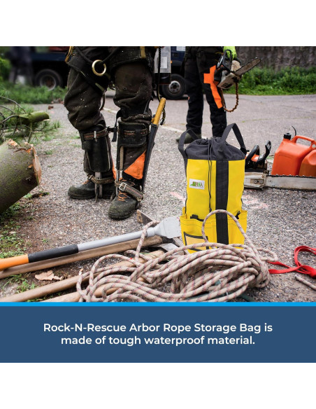 Bolsa de Almacenamiento de Cuerda Rock-N-Rescue 200m Amarillo