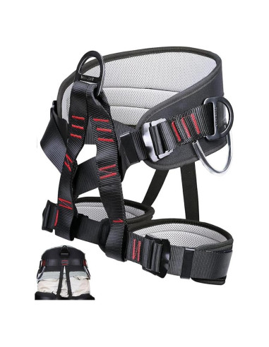 Arnés de Escalada Techouter Ajustable 300KG Cuerpo Medio