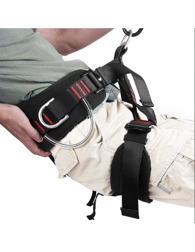 Arnés de Escalada Techouter Ajustable 300KG Cuerpo Medio