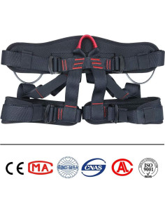 Arnés de Escalada X XBEN, Medio Cuerpo Ajustable Rojo 2