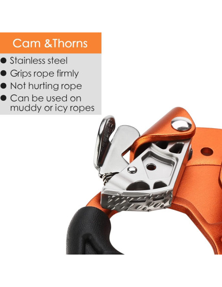 Ascensor de Mano Paliston para Escalada en Roca 8-13mm