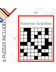 Crucigrama Reutilizable Manteniendo Ocupado para Adultos Mayores 2