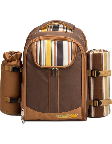 Mochila de Picnic Apollo Walker 2 Personas con Manta y Enfriador