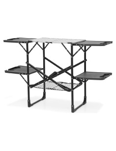 Mesa de Cocina Plegable Athena 132 cm con 4 Mesas Laterales