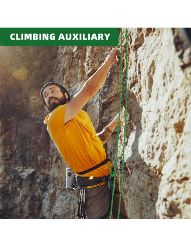 Cuerda de Escalada Lopevex 150 m Verde Trenzada de Poliéster