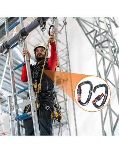 Carabineras de Escalada JRSGS SGM7104B 25kN 4Pcs